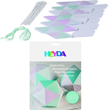 Бумага для декорирования и оригами Brunnen Heyda Fancy Diamonds Зеленый - 4